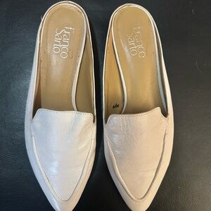 Franco Sarto Women's Cream Mules